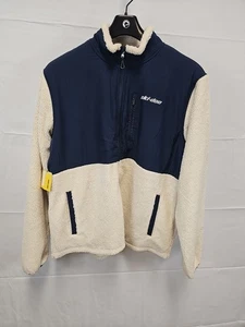 Ski-Doo Herren XL Teddy Fleece Full-Zip Jacke, Ivory Navy - Bild 1 von 4