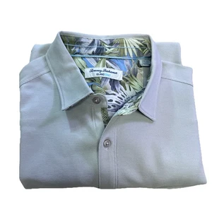 Camisa de campamento tejida Tommy Bahama azul Emfielder Island Zone para hombre talla grande Supima - Imagen 1 de 14