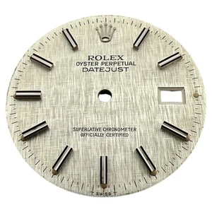 Genuine Rolex Oyster Perpetual Datejust 36mm Linen Dial Silver 16014 16234 - Imagen 1 de 4