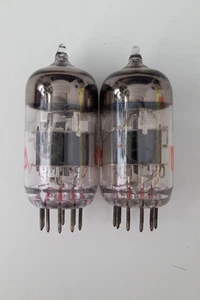 6N23P REFLEKTOR '73 MATCHED PAIR ECC88 E88CC SILBER SCHILDE LEICHT GEBRAUCHT - Bild 1 von 4