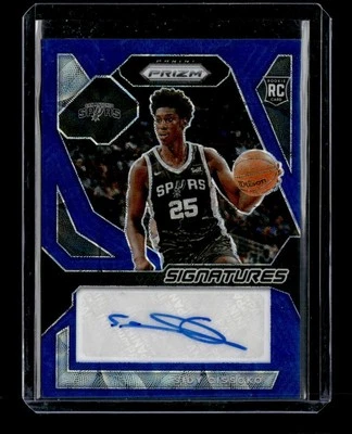 2023-24 Prizm #RSI-CIS Sidy Cissoko Rookie Signatures Choice Blue #/49 - Image 1 of 2
