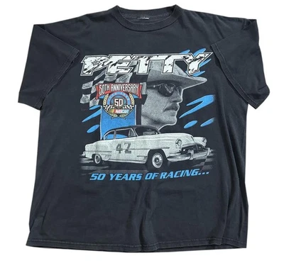 Camiseta vintage Kyle Petty 50 años de carreras (talla XL) Foto 1 de 3