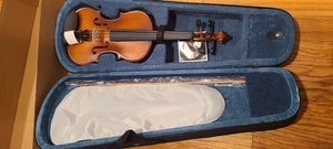Mendini 15" Solid Wood Viola -Satin Antique - Picture 1 of 6