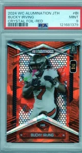 2024 Wild Card Alumination Bucky Irving #BC-BI Crystal Foil - Red /8 (RC) PSA 9 - Bild 1 von 2