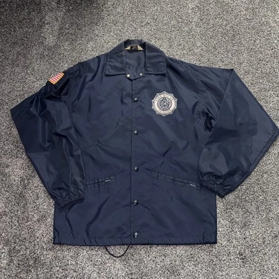 Vintage 70s American Legion USA Medium Windbreaker Jacket Bergen NY Post 575 - Image 1 of 4