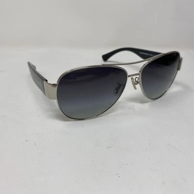 COACH AVIATOR HC 7049 OLIVIA 901511 PLATA NEGRO CON LENTE GRIS 58-14-135 Y362 Foto 1 de 4