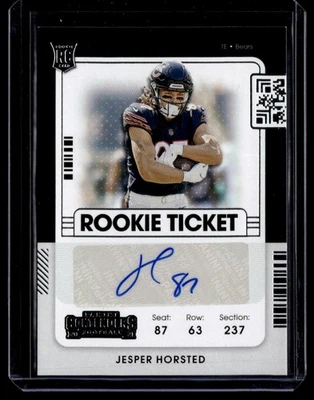 2021 Panini Contenders Rookie Ticket Auto Jesper Horsted #284 T - Image 1 of 2