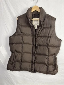 Eddie Bauer Premium Gänsedaunen Puffer Weste Braun Gr. XXL Full Zip Damen XXL - Bild 1 von 9