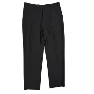 Giorgio Armani Collezioni Dress Pants Stretch Wool Trousers Black 32x32 - Bild 1 von 8