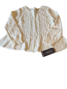 Mädchenpullover Nautica cremefarben Größe 4 ausgestellt unten - Bild 1 von 3