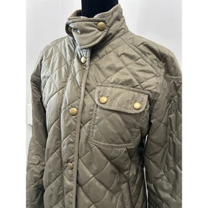 Chaqueta acolchada verde acolchada ribete pana talla mediana - Imagen 1 de 10