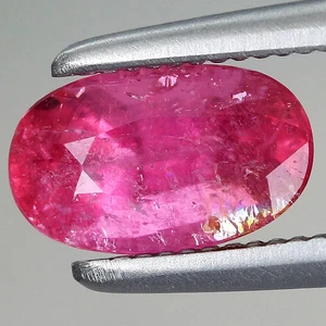 0.70ct t.w 7x4.2mm Oval Natural Pink Tourmaline Gemstone Mozambique, Africa - Picture 1 of 4