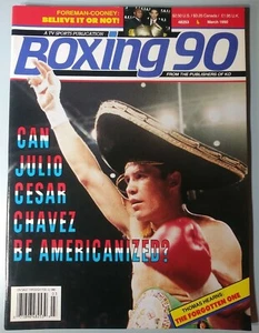 Boxing 90 Magazine March 1990 Julio Cesar Chavez Boxing Magazine New Vintage - Picture 1 of 2