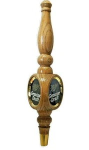 Miller Genuine Draft Wooden Beer 3 Sided Tap Handle 12 ¼" Tall - Picture 1 of 8