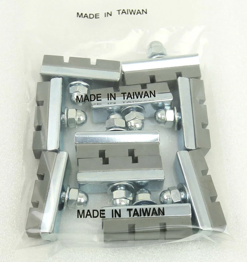 10 PARAFUSOS NA BICICLETA BICICLETA 10 VELOCIDADES FREIO PASTILHAS DE BORRACHA SAPATOS BMX MTB NOVO CINZA - Imagem 1 de 1