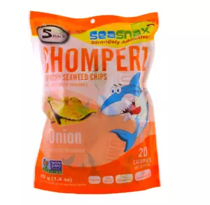Snacks Keto: SeaSnax Chomperz papas fritas de algas cebolla .28 oz 5 quilates (3 carbohidratos) - Imagen 1 de 2