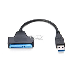 Cable Conector Adaptador USB 3.0 a Sata 22 Pines 2,5" Disco Duro SSD, v437 - Imagen 1 de 2