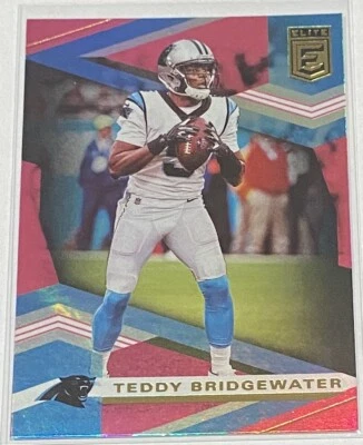 2020 Donruss Elite Teddy Bridgewater PINK HOLO FOIL Carolina Panthers #78 SP 🔥 - Image 1 of 2