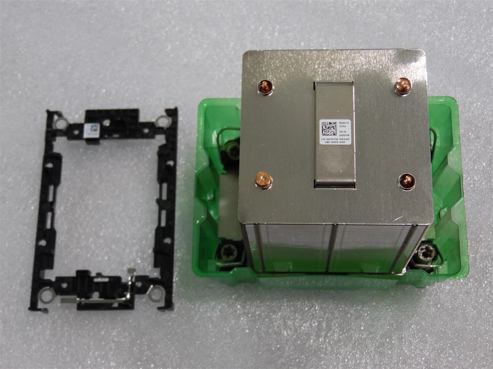 DELL POWEREDGE T550 2ND CPU UPGRADE HIGH PERFORMANCE HEATSINK & CLIP X35YW W51V5 - Image 1 of 1