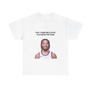Jalen Brunson clutch Player Unisex Tee, Sports Fan Gift, Basketball Apparel - Picture 1 of 12