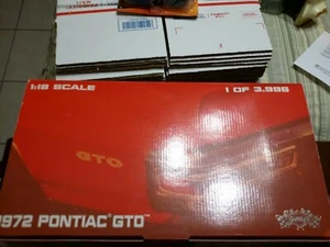 GMP 1972 Pontiac GTO 1 Of 3996 torch red part #8043 new in box 1 18 scale diecas - Picture 1 of 12