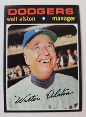 1971 TOPPS #567 WALTER ALSTON LOS ANGELES DODGERS - Image 1 of 2
