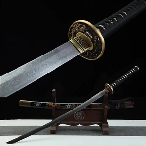 Espada Samurai Japonesa Hecha a Mano Katana Full Tang Damasco Acero Bonita Saya - Imagen 1 de 10