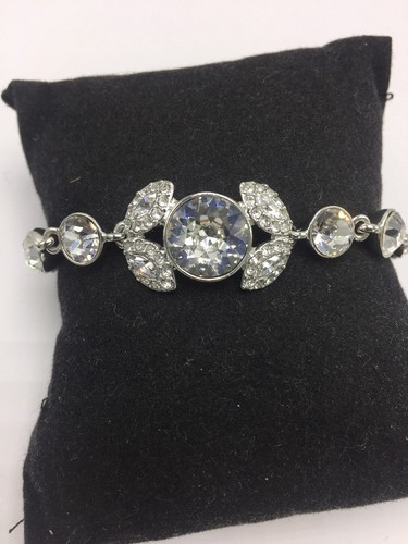 Bracciale flessibile vetro austriaco Givenchy tonalità argento $68 81 GB