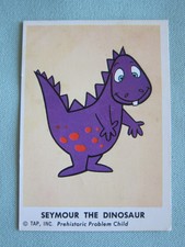 RARE! 1962 SEYMOUR DINOSAUR - Crusader Rabbit card #11, Bell Brand Chips