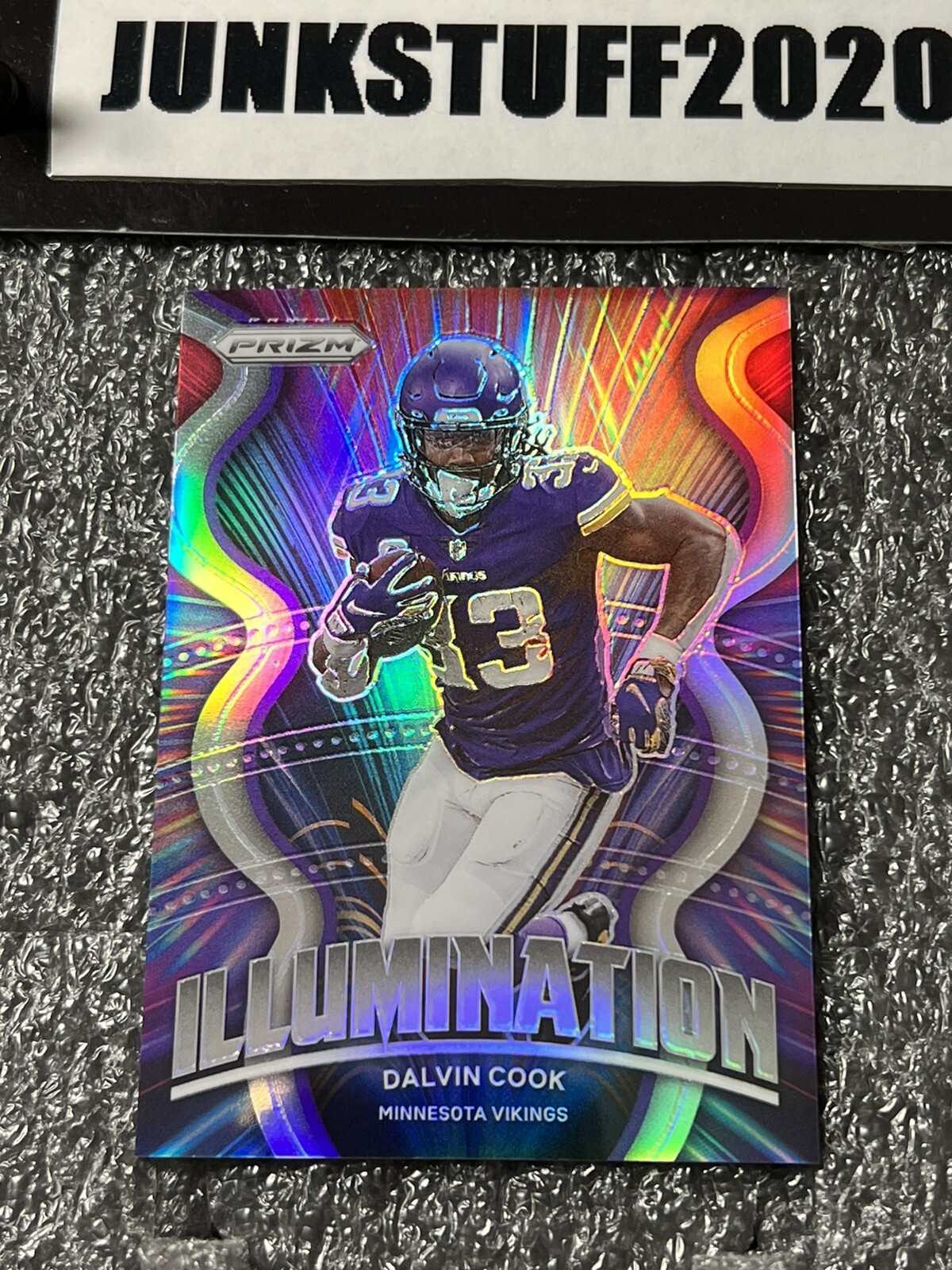 2021 Panini Prizm Dalvin Cook SP Case Hit Illumination #25 Silver MN Vikings