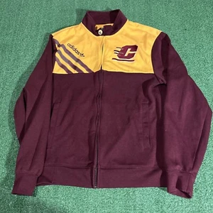 Adidas Central Michigan Casual Full Zip Jacket - Mens Size Small S - Picture 1 of 3