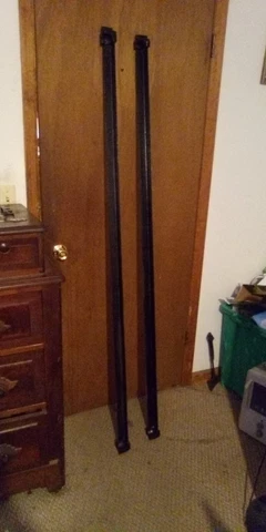 2-74 inches  long antique iron bed rails Cover