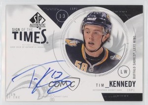 2009-10 SP Authentic Sign of the Times Tim Kennedy #ST-TK Auto