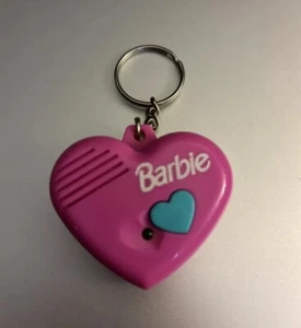 RARE Barbie 1997 Mattel Heart Shaped Keychain / FOB ,  Parts Only, Not Working - Picture 1 of 6