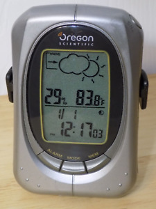 Oregon Scientific EB313HG Handheld Weather Forecaster w/ Clock, Belt Clip, Stand