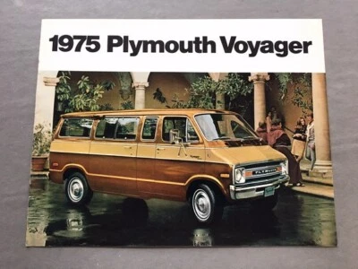 1975 Plymouth Voyager Van Vintage Original Car Sales Brochure Catalog Foto 1 de 4