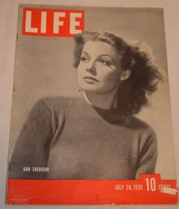 Life Magazine July 24, 1939 Ann Sheridan, Sports, Union Strikes - Imagen 1 de 9
