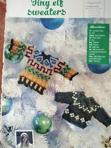 TINY ELF SWEATERS - Super cute for your tree or make a banner- -Mag Pull Out (G) - Picture 1 of 2