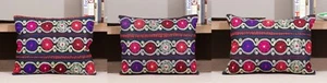 Suzani Pillow Cover Uzbek SET of 3 pcs 15.94" x 20.47" FREE Fast Shipment 06745 - Picture 1 of 11