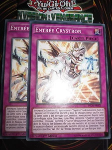 YU-GI-OH! COM ENTREE CRYSTRON PLAYSET (LOT DE 2) INOV-FR071 FR NEUF MINT - Picture 1 of 1