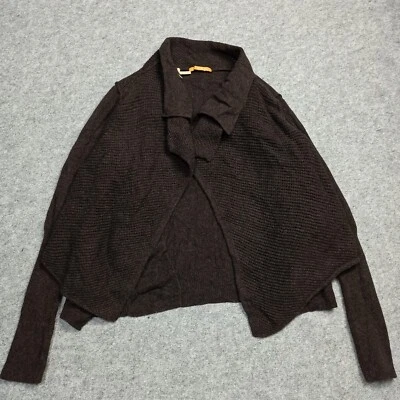 HUGO BOSS Mujer 100% Lana Virgen Cárdigan Abierto TALLA S - 36 Marrón Knit - Imagen 1 de 4