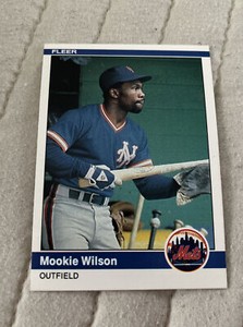 1984 Fleer New York Mets Baseball Card #603 Mookie Wilson