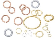 14K Solid Gold Round Open Jump Rings 22 Gauge .65mm Chain Ends Range 1.1-6mm ID