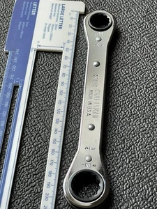 Vintage poliert Craftsman USA 42164 doppelendiger Ratschenschlüssel 5/8" und 3/4" - Bild 1 von 12