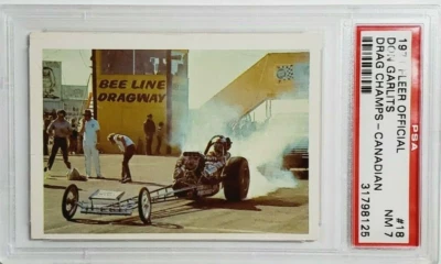1971 Fleer AHRA канадский Дон Гарлитс дебютант карта RC PSA 7 NM POP 2 NHRA HOF - Изображение 1 из 2