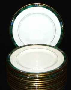 LENOX “Kelly” Debut Collection Green Eleven Bread Plates 6.5” USA NEW - Picture 1 of 2