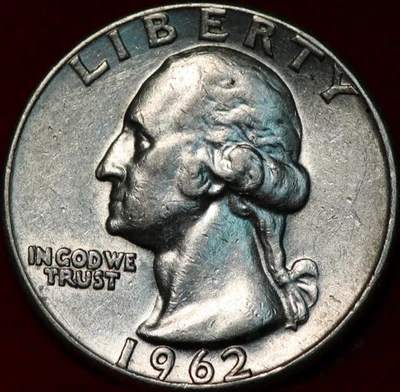 1962 Philadelphia Mint Silver Washington Quarter - Image 1 of 2