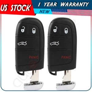 2 Remote Car Key Fob for Chrysler 200 2015 2016 2017 M3M40821302 4 Buttons - Picture 1 of 9