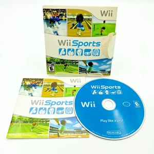 Wii Sports (Nintendo Wii, 2006) Complete /w Sleeve And Manual Tested Working CIB - Picture 1 of 10