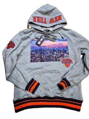 New York Knicks Pro Standard Hoodie Grey Men's M Kangaroo Pocket Embroid LogoNEW - Image 1 of 4